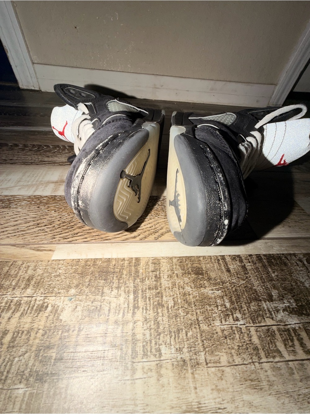Jordan Kids Black, White, and Red Jumpman High-Top Sneakers - Picture 4 of 9